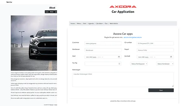 Clean Car website template