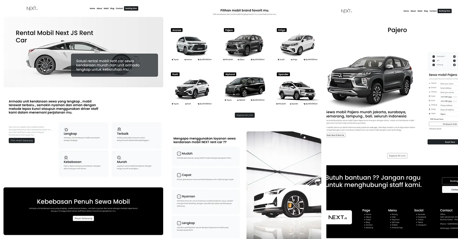 Next JS Car website template themes