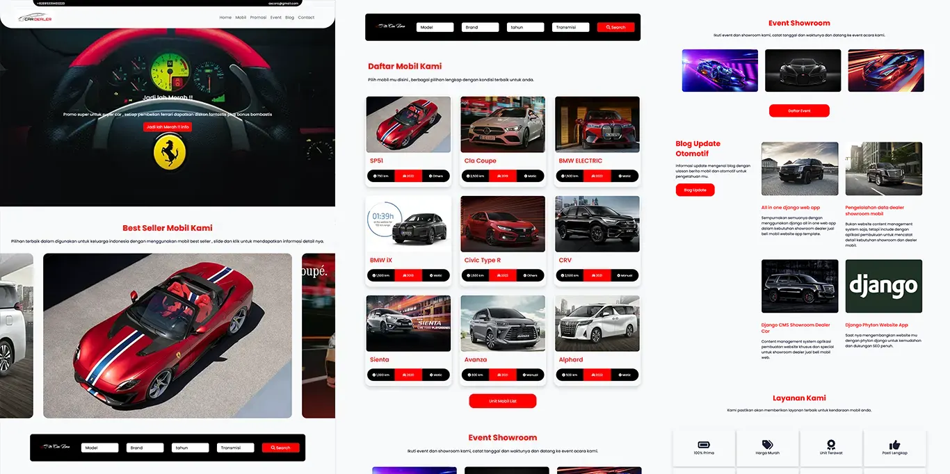Car Dealer website template themes